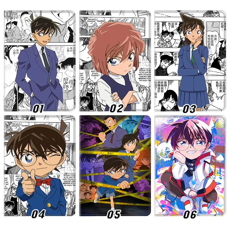 DAlien Visitorective Conan Shinichi Kudo Haibara Ai Ran Mouri Anime Smart Trifold Tablet Case