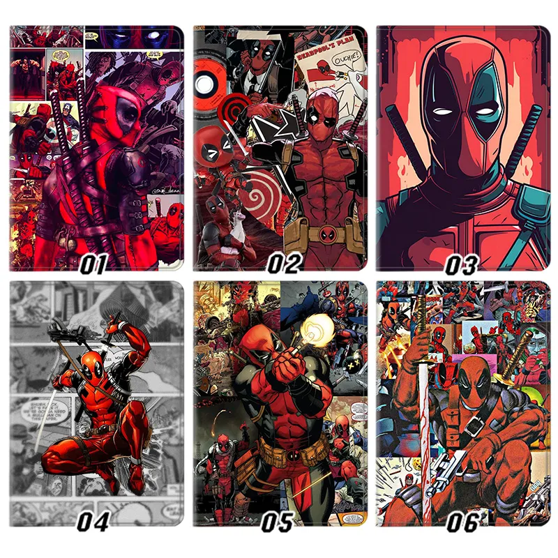Deadpool Hero Comic Superhero Comic Collage Smart Trifold Tablet Case