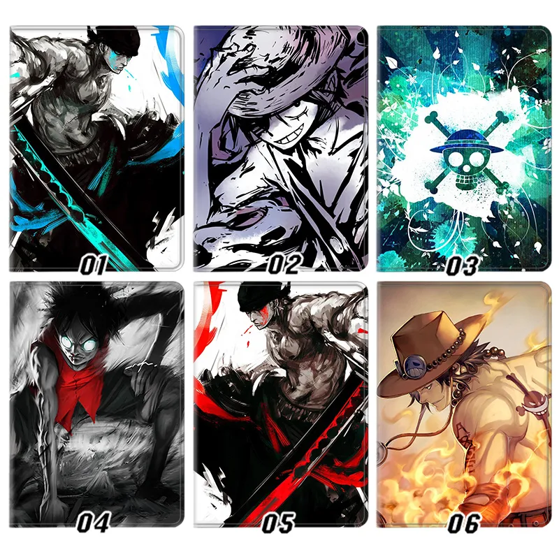 Pirate Voyage Luffy Zoro Ace Anime Graphic Smart Trifold Tablet Case