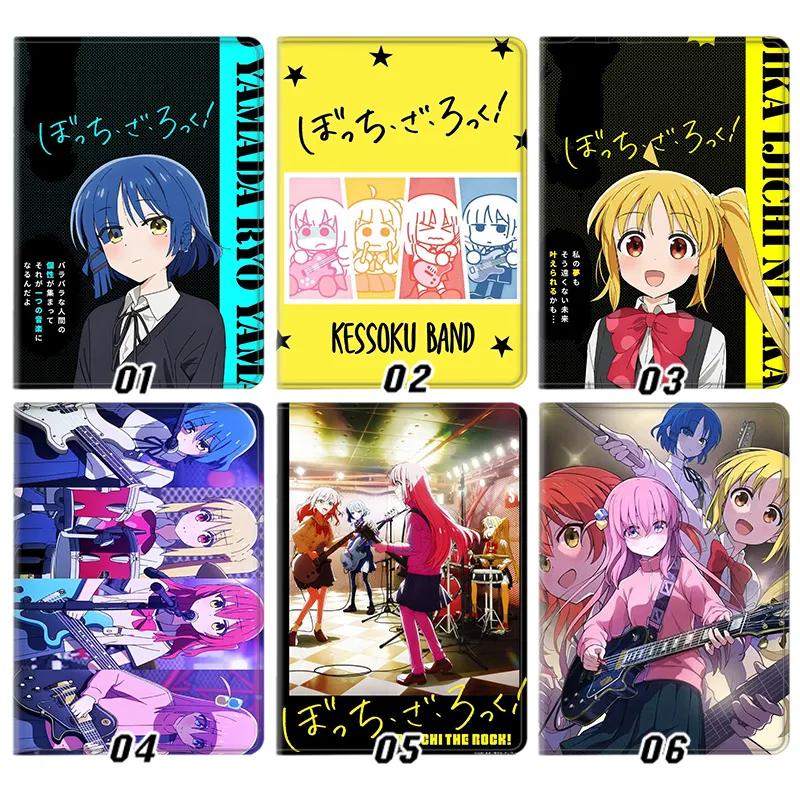Bocchi the Rock! Kessoku Band Anime PU Leather Trifold Tablet Case