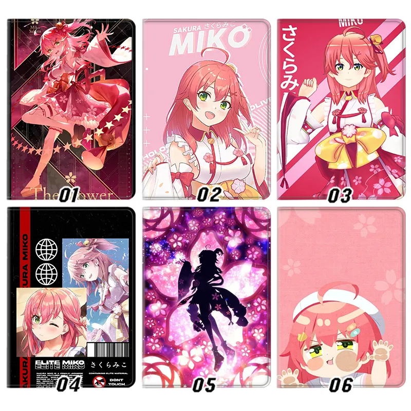 Sakura Miko — VTuber Hololive Anime Character Flip Leather Tablet Case