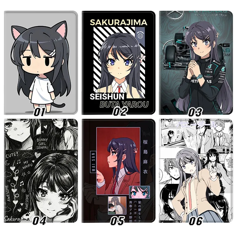 Rascal Does Not Dream of Bunny Girl Senpai Mai Sakurajima Cute Anime Tablet Case