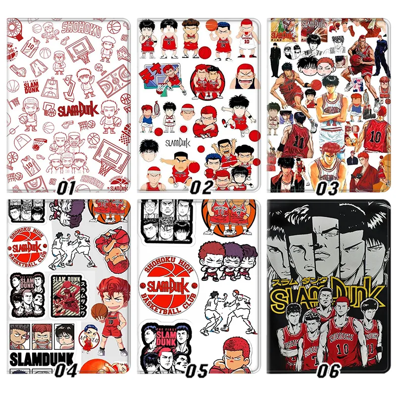 Slam Dunk Shohoku Hanamichi Sakuragi Kaede Rukawa Anime BaskAlien Visitorball Tablet Case