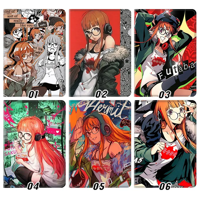 Persona 5 Futaba Sakura Hermit Arcana Phantom Thief Gamer Girl Anime Tablet Case