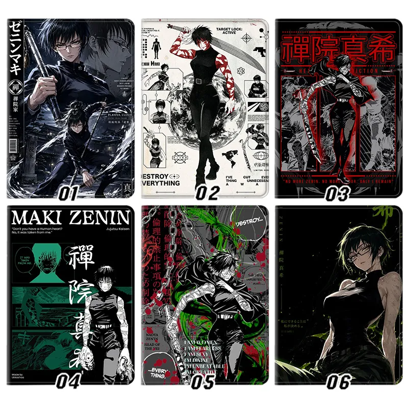 Curse Exorcist Maki Zenin Playful Cloud Cursed Weapon Anime Tablet Case