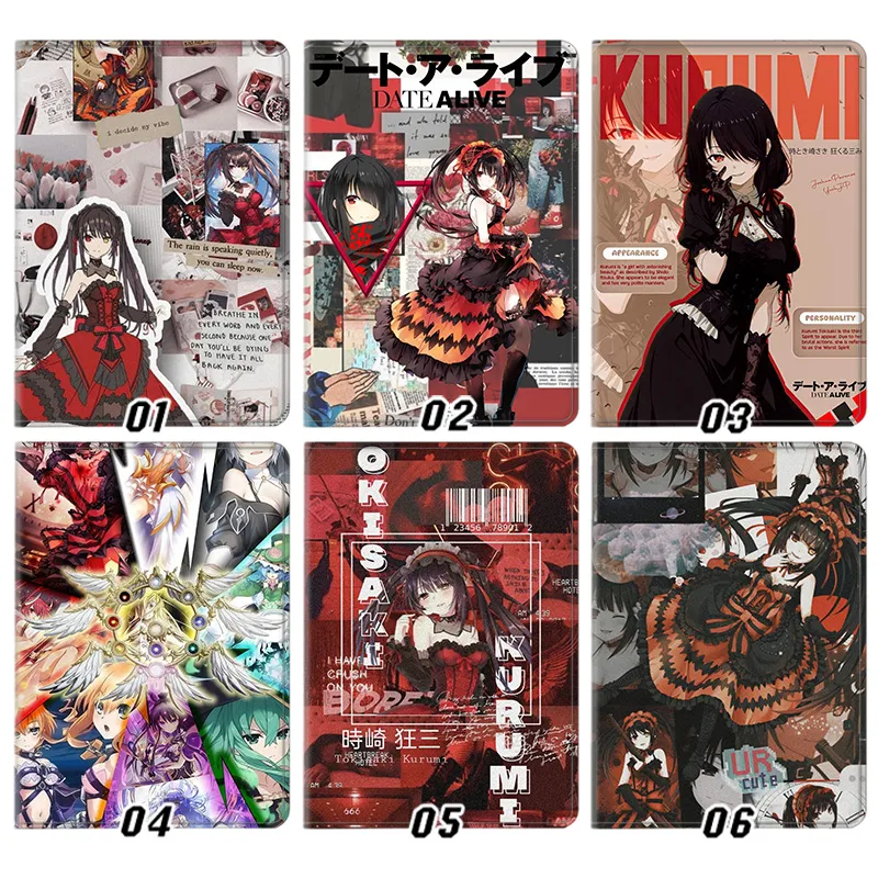 Date A Live Tokisaki Kurumi Nightmare Gothic Lolita Anime Girl Tablet Case