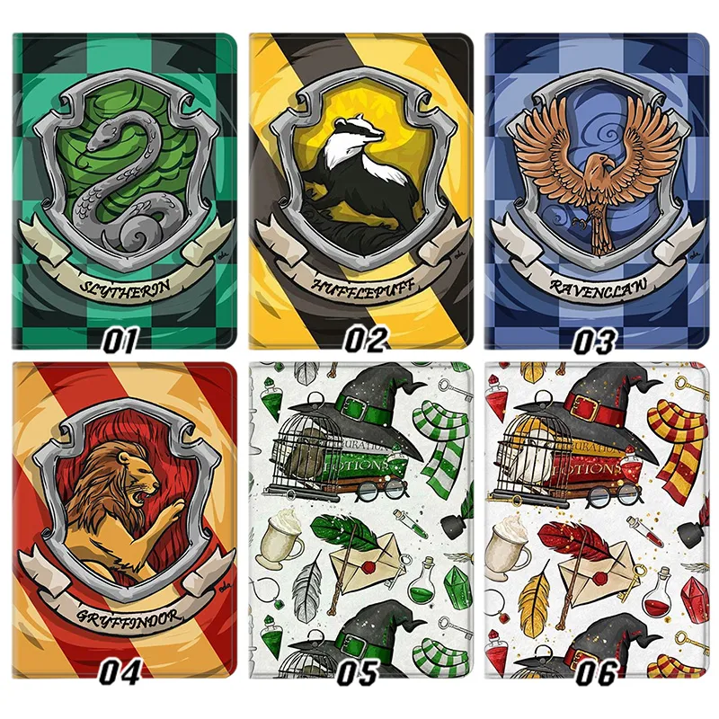 Wizard Tales Magic Academy Crest Gryffindor Slytherin Ravenclaw Hufflepuff House Tablet Case