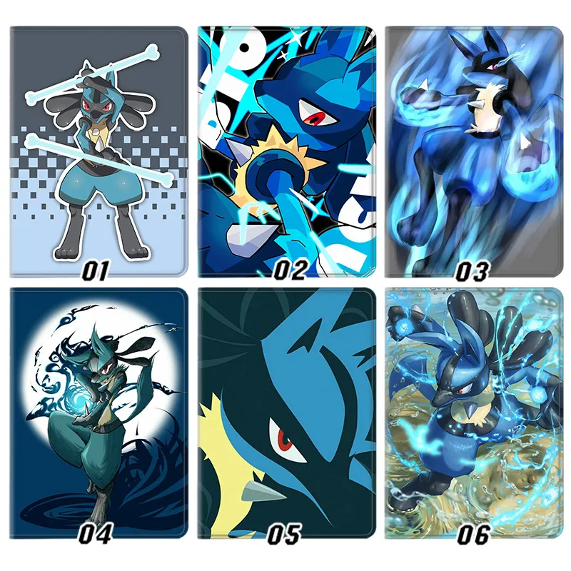 Creature Collection Lucario Aura Sphere Bone Rush Anime Gaming Tablet Case