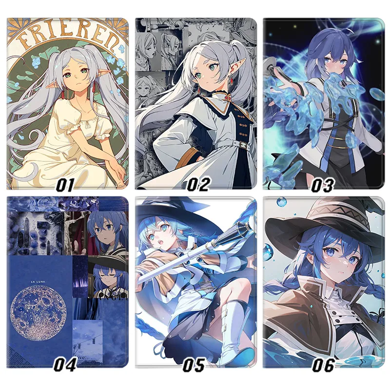 Frieren Beyond Journey's End and Mushoku Tensei Roxy Anime Mixed Tablet Case