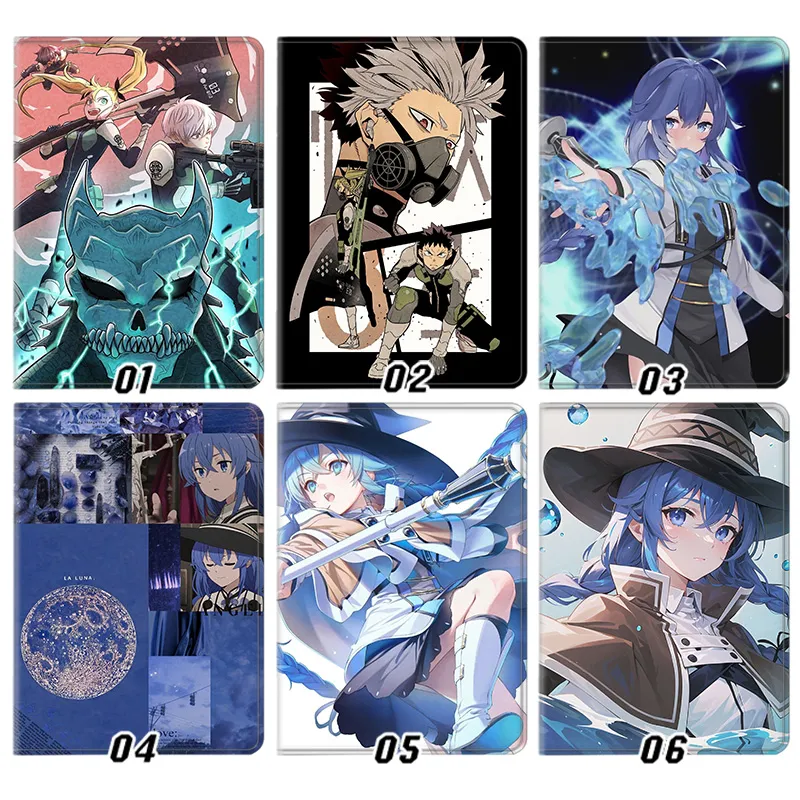 Kaiju No 8 and Mushoku Tensei Roxy Migurdia Anime Mixed Tablet Case