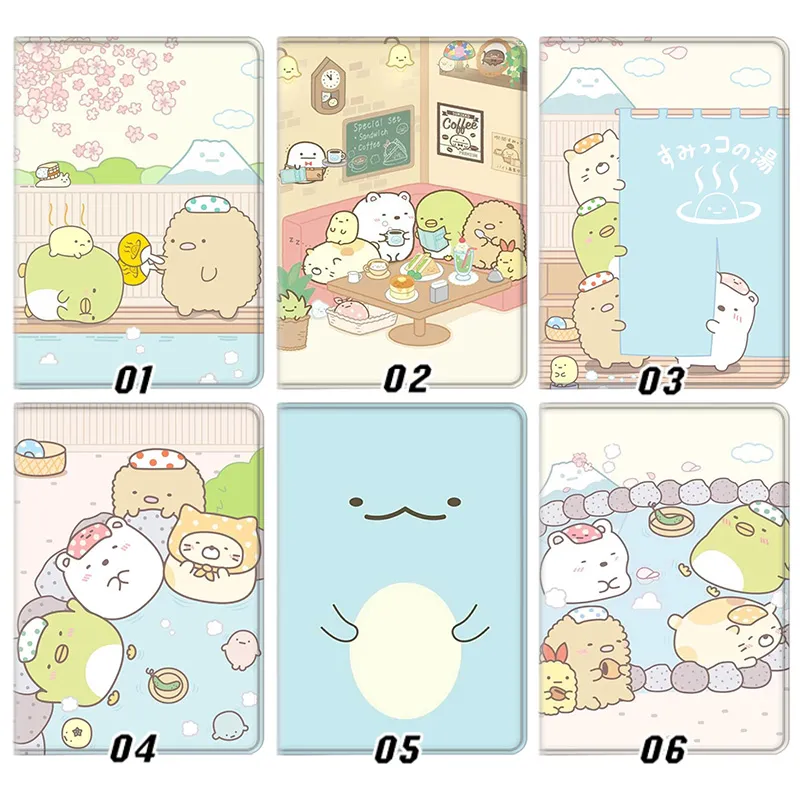 Sumikko Gurashi Japanese Hot Spring Cafe Cute San-X Anime Tablet Case