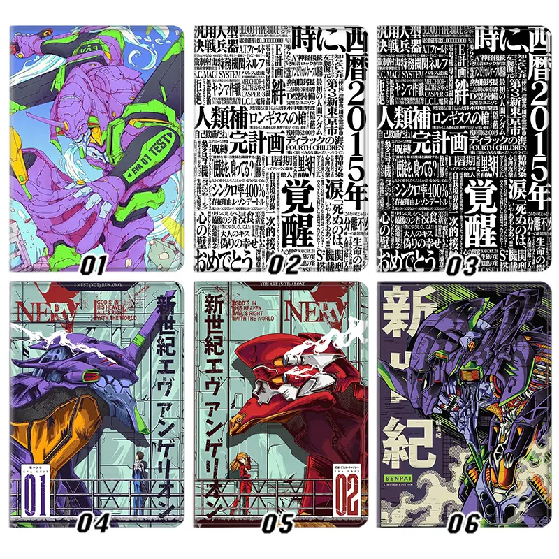 EVA Anime EVA Unit 01 02 NERV Typography Tablet Case