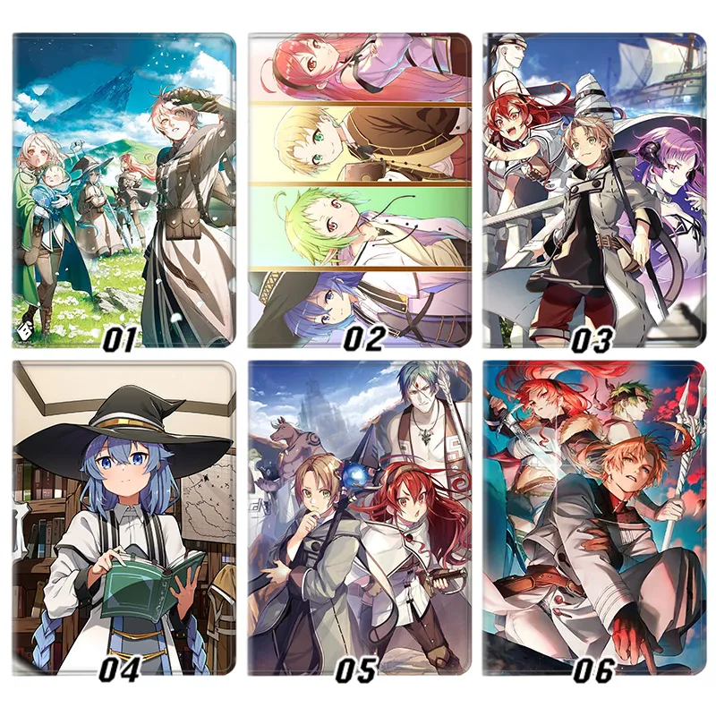 Mushoku Tensei Jobless Reincarnation Rudeus Eris Roxy Anime Tablet Case