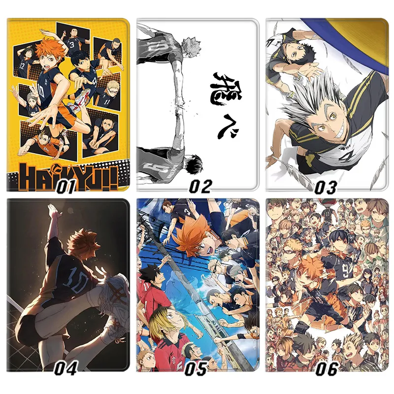 Haikyuu — Karasuno Volleyball Shoyo Hinata Tobio Kageyama Graphic Silk Texture Smart Flip Tablet Case