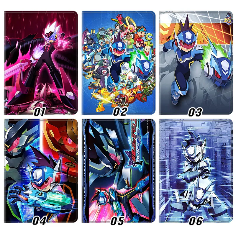 Mega Man Star Force — Geo Stelar Omega-Xis Graphic Silk Texture Smart Flip Tablet Case