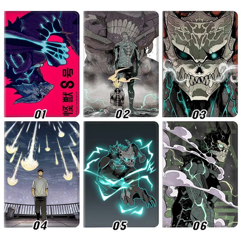Kaiju No. 8 — Kafka Hibino Monster Form Graphic Silk Texture Smart Flip Tablet Case