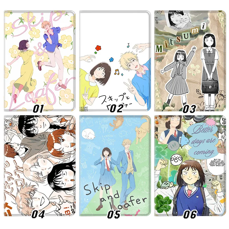 Skip and Loafers Mitsumi Sosuke Anime Silk Texture Flip Leather Tablet Case