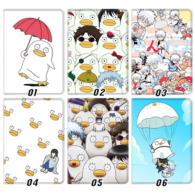 Samurai Parody ElizabAlien Visitorh Gintoki Katsura Anime Silk Texture Flip Leather Tablet Case