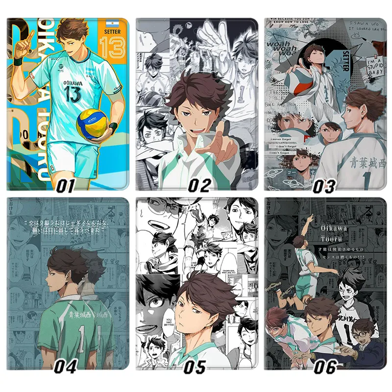 Haikyuu Toru Oikawa Anime Silk Texture Flip Leather Tablet Case