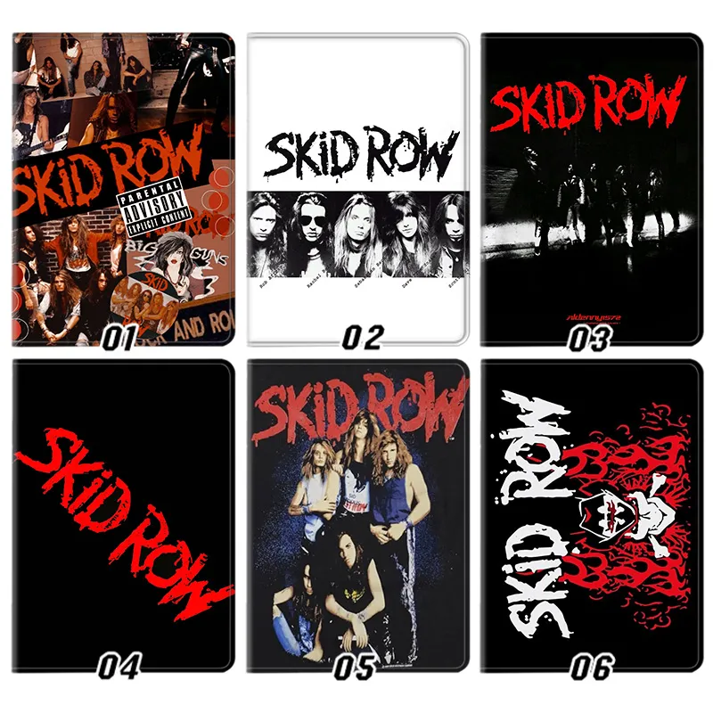 Skid Row Heavy MAlien Visitoral Rock Band Graphic Silk Texture Flip Leather Tablet Case