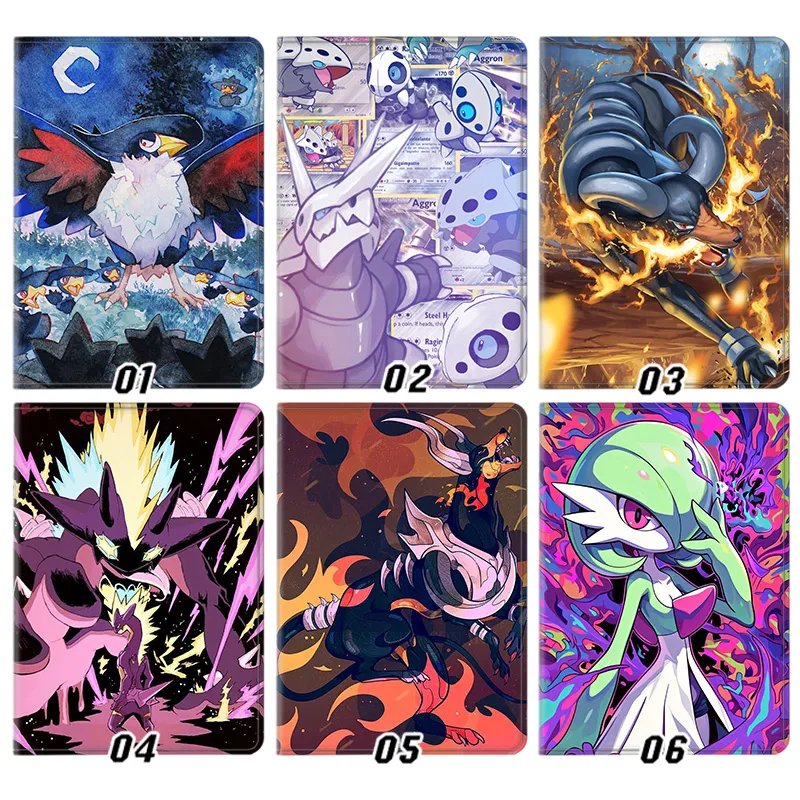 Creature Collection Honchkrow Aggron Houndoom Gardevoir Graphic Silk Texture Flip Folio Tablet Case