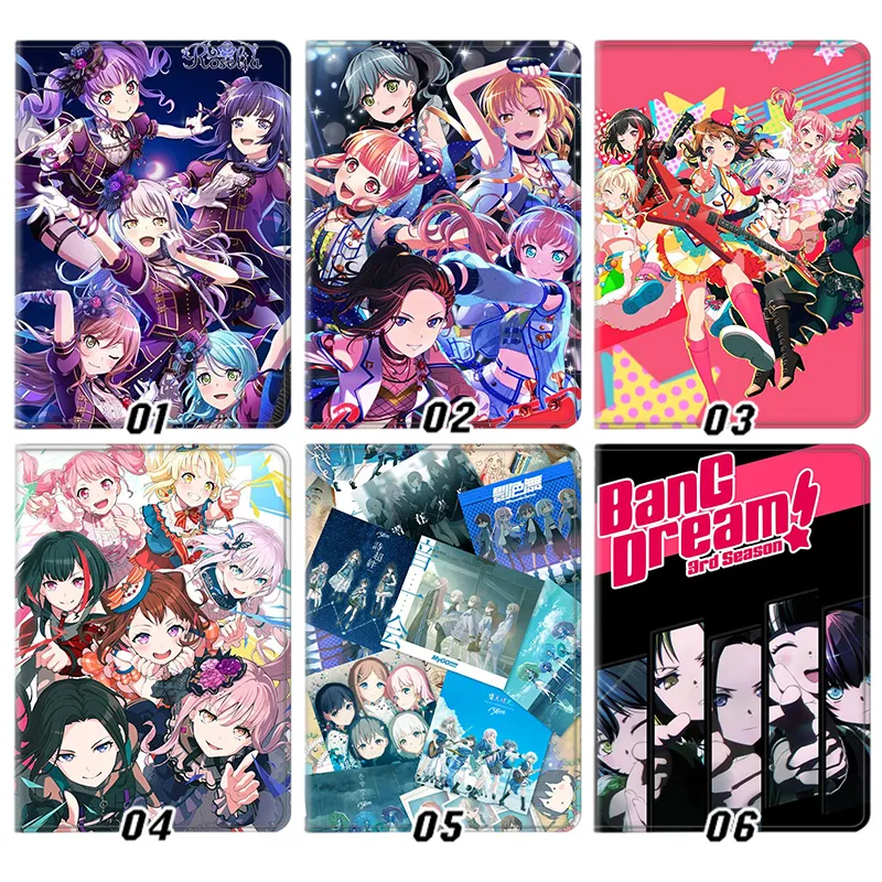BanG Dream! Girls Band Party Anime Idol Group Tri-Fold Stand Tablet Case