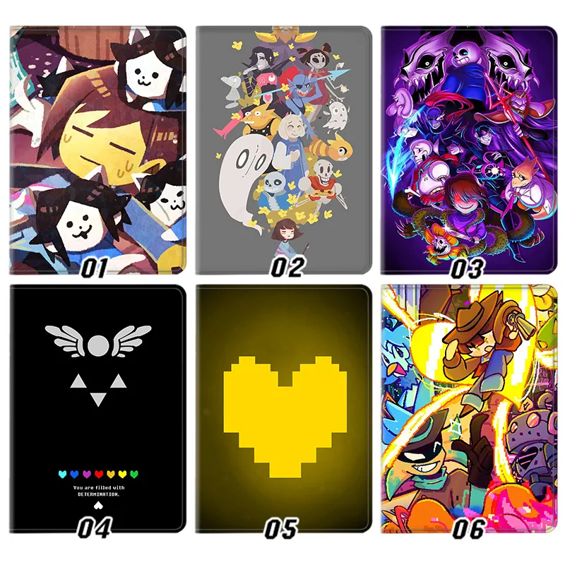 Undertale & Deltarune Sans Frisk Papyrus Game Tri-Fold Stand Tablet Case
