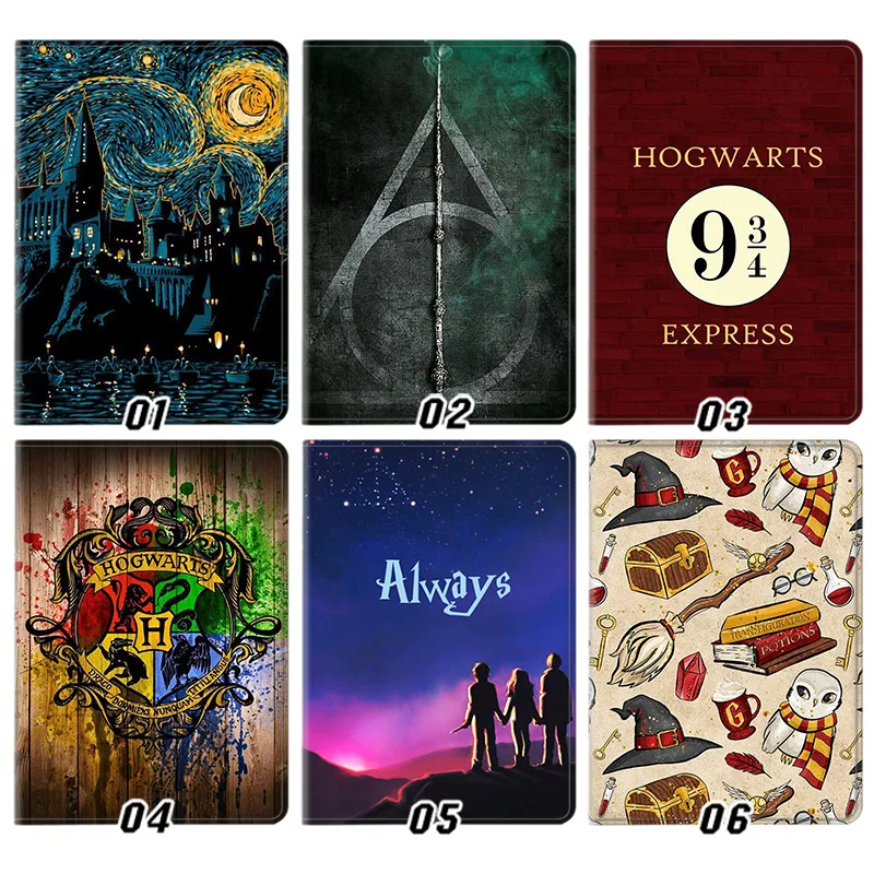 Wizard Tales Magic Academy Express Platform 9 3/4 Deathly Hallows Tri-Fold Stand Tablet Case
