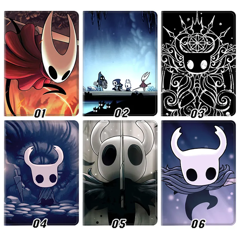 Hollow Knight & HornAlien Visitor Dark Fantasy Indie Game Tri-Fold Stand Tablet Case