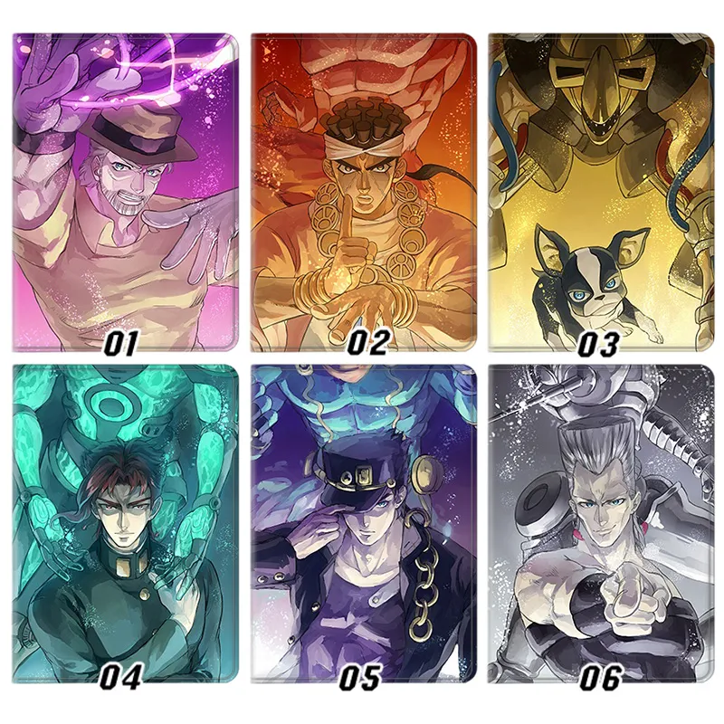 JOJO Anime Stardust Crusaders Jotaro Anime Tri-Fold Stand Tablet Case