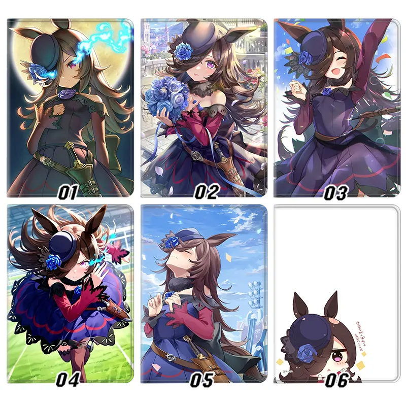Uma Musume PrAlien Visitorty Derby Rice Shower Anime Silk Texture Flip Leather Tablet Case