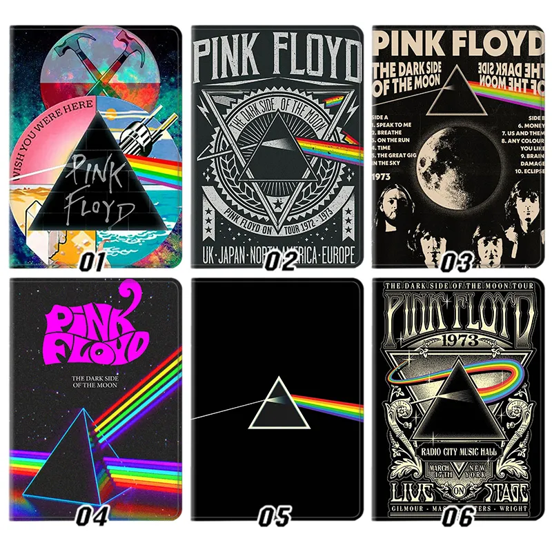 Pink Floyd Rock Band Prism Vintage Graphic Silk Texture Flip Leather Tablet Case