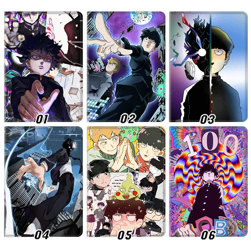 Mob Psycho 100 Shigeo Kageyama Mob Anime Silk Texture Flip Leather Tablet Case