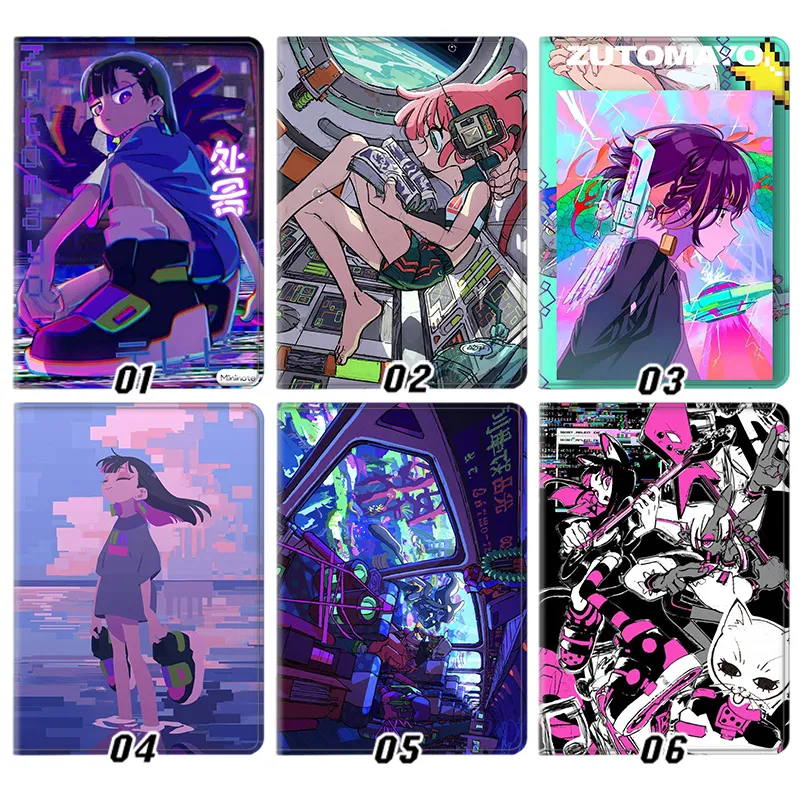 ZUTOMAYO J-Pop — ACA-ne Nira-chan Cute Anime Cyberpunk Vocaloid Style Art Tablet Case