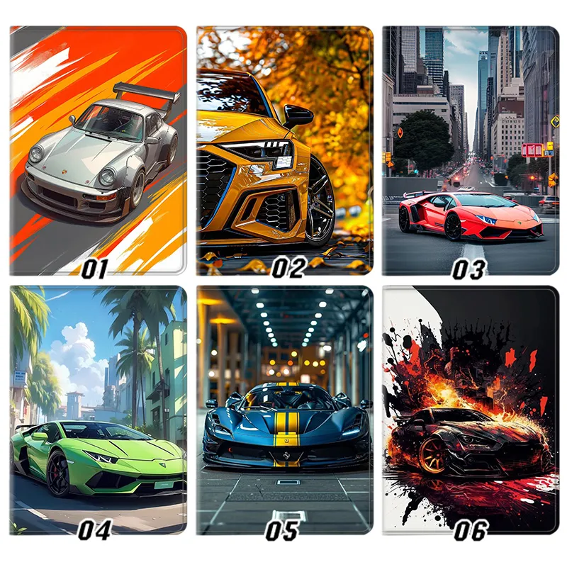 Supercar Series — Luxury Sports Car Porsche Audi Lamborghini Aventador Ferrari Tablet Case
