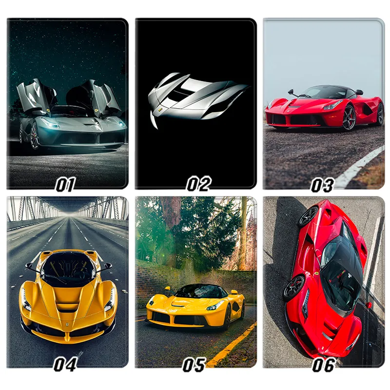 Ferrari LaFerrari Supercar — Luxury Italian Sports Car Red Yellow Hypercar Tablet Case