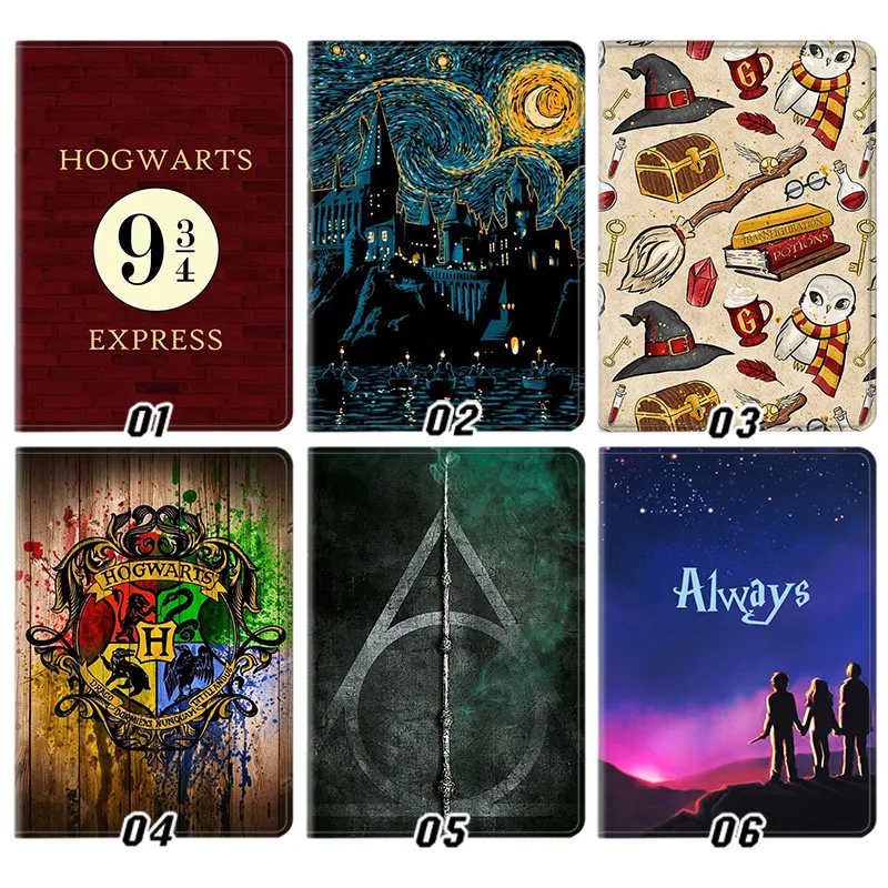Wizard Tales Magic Academy Express 9 3/4 Crest Always Folding Leather Tablet Case