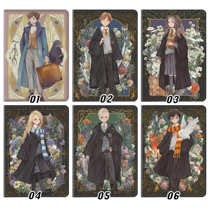 Wizard Tales & Fantastic Beasts - Newt Harry Hermione Anime Art Flip Leather Smart Tablet Case
