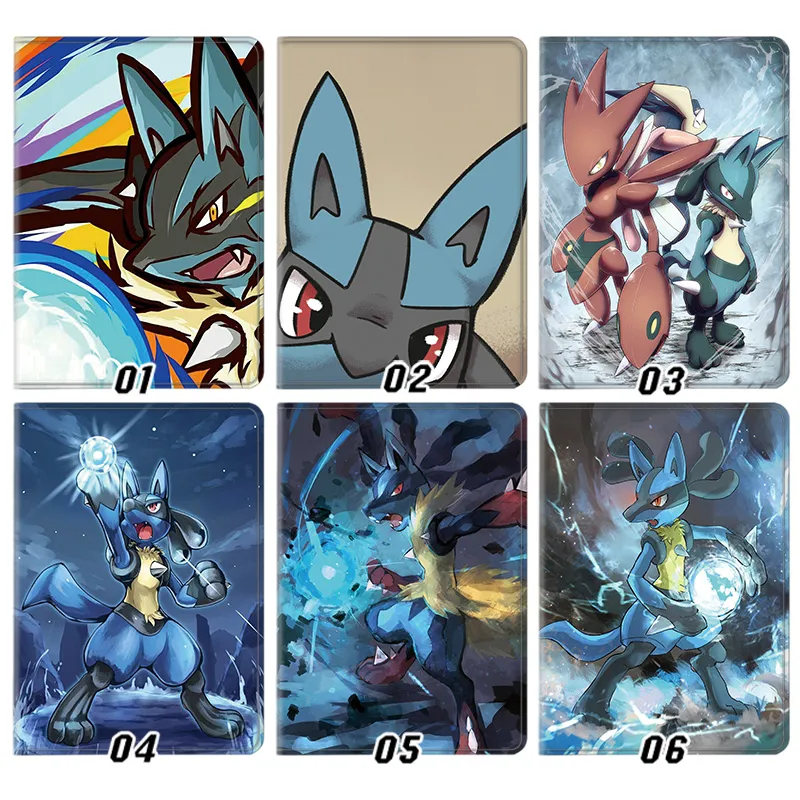 Creature Collection Lucario - Cool Anime Aura Sphere Art Flip Leather Smart Tablet Case