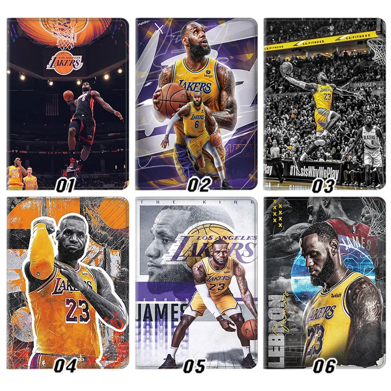 LeBron James Los Angeles Lakers Action Graphic Print Flip Leather Tablet Case