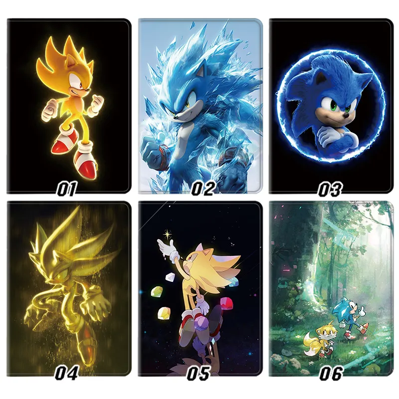 Sonic the Hedgehog — Super Sonic Sega Video Game Movie Hyper Ice Glow Tails Anime Tablet Case