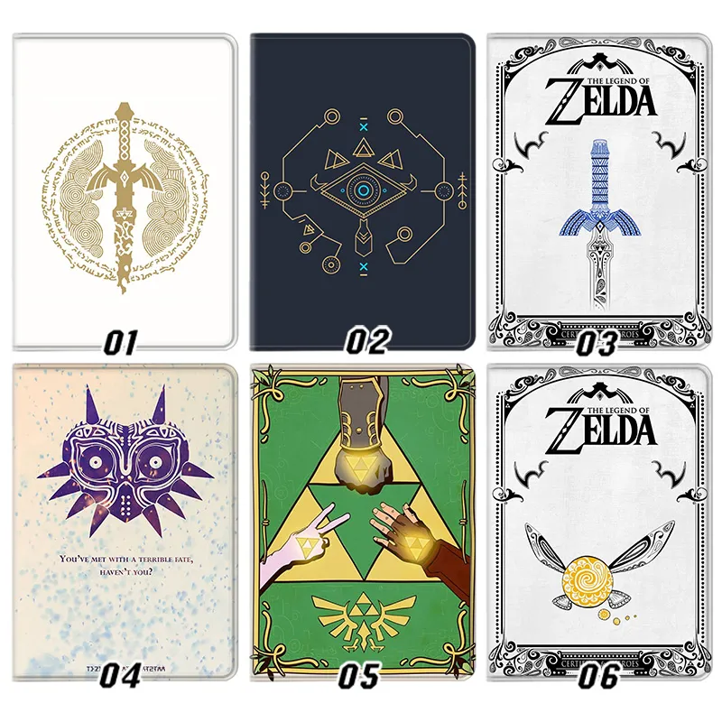 Hyrule Legend — Master Sword Triforce Crest Majora's Mask Sheikah Eye Game Tablet Case