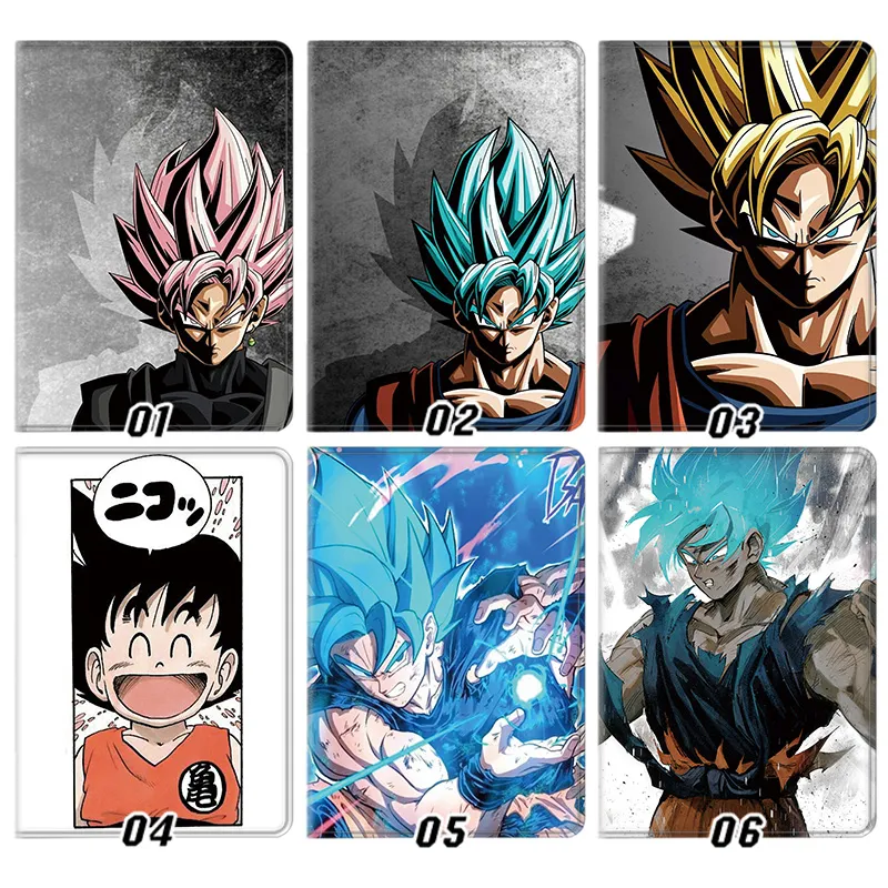 Ki Fighter Z — Son Goku Super Saiyan Rose Blue Goku Black Kid Goku Anime Tablet Case