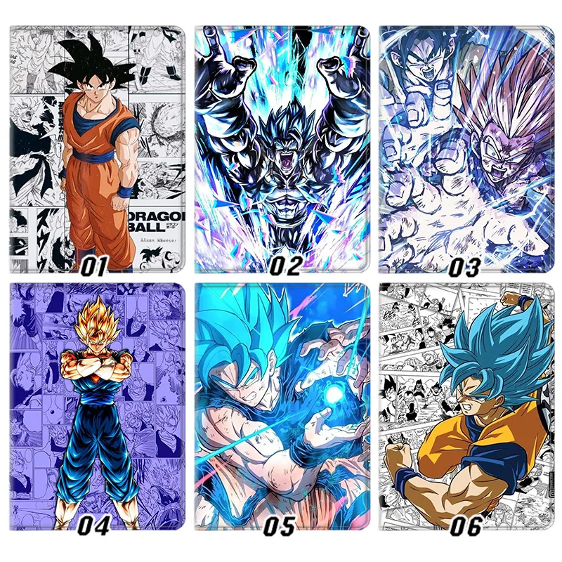 Ki Fighter Z — Son Goku Super Saiyan Blue Gohan Kamehameha Manga Panel Art Tablet Case