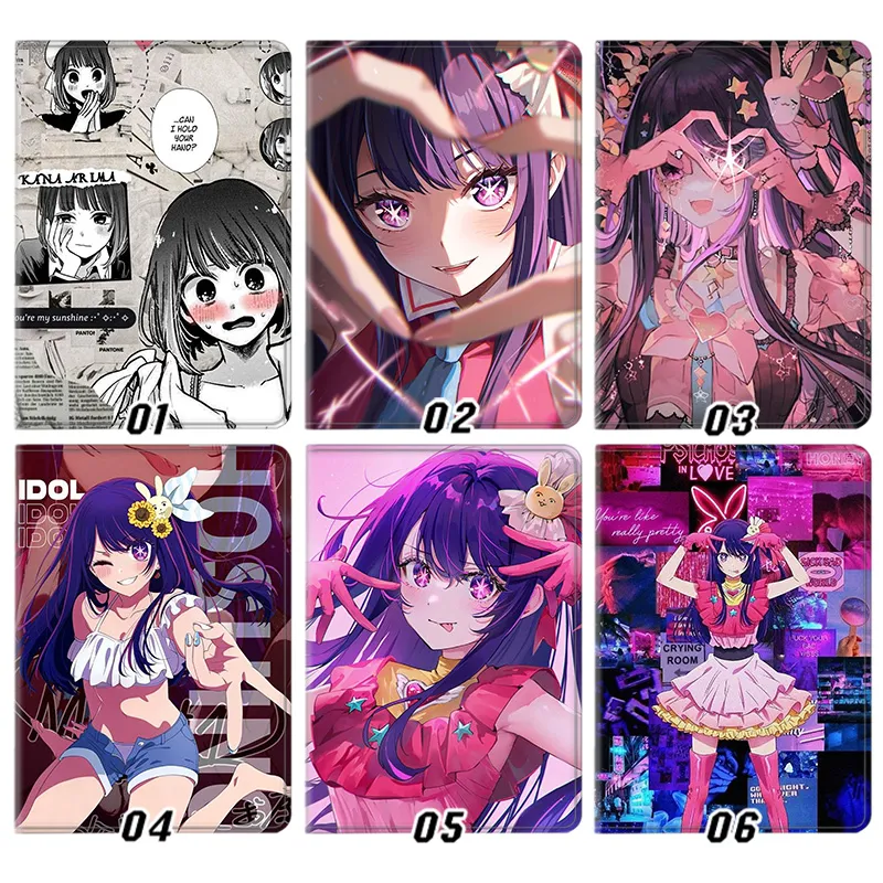 Oshi no Ko — Ai Hoshino Kana Arima Hoshigan Star Eyes Cute Idol J-Pop Anime Tablet Case