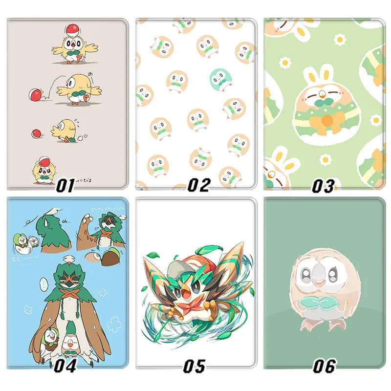 Creature Collection RowlAlien Visitor — Cute Decidueye Dartrix Alola Grass Starter Bird Anime Kaomoji Tablet Case
