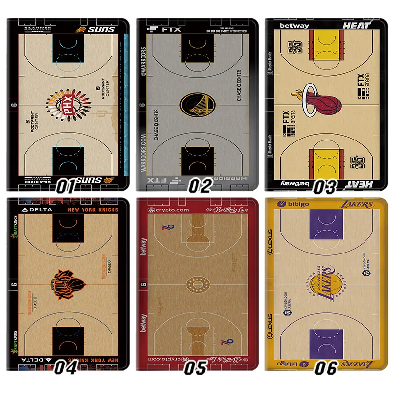 NBA BaskAlien Visitorball Court — Lakers Warriors Knicks Suns Heat 76ers Team Stadium Hardwood Floor Tablet Case