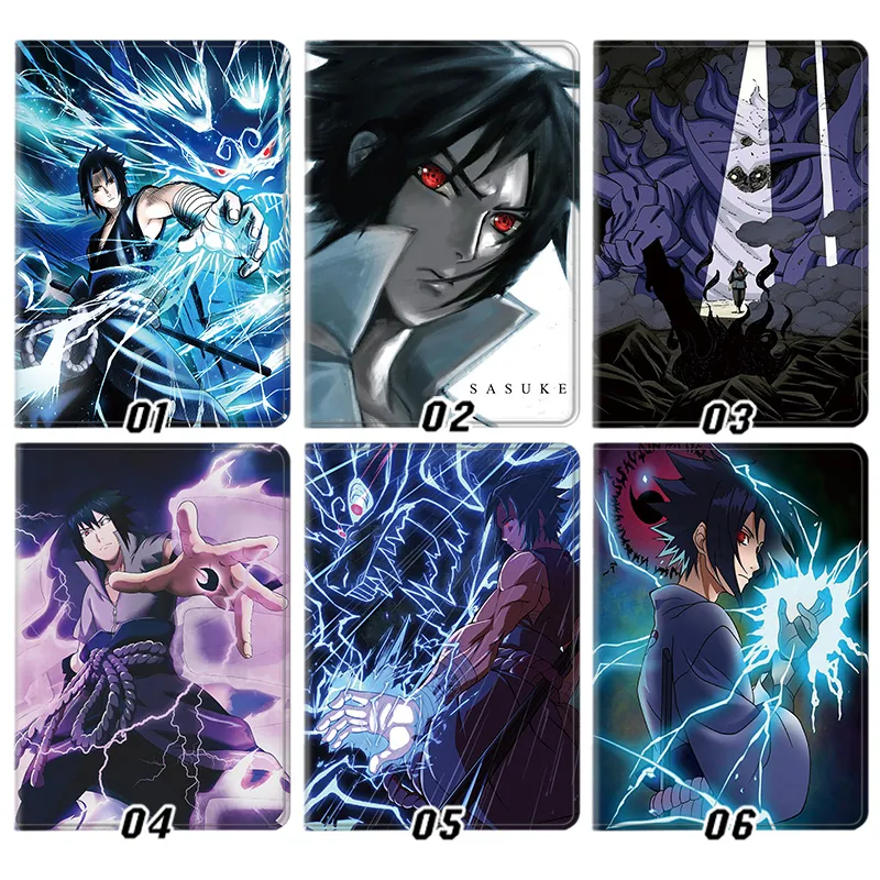 Sasuke Uchiha — Anime Ninja Chidori Lightning & Mangekyou Sharingan Susanoo Tablet Case