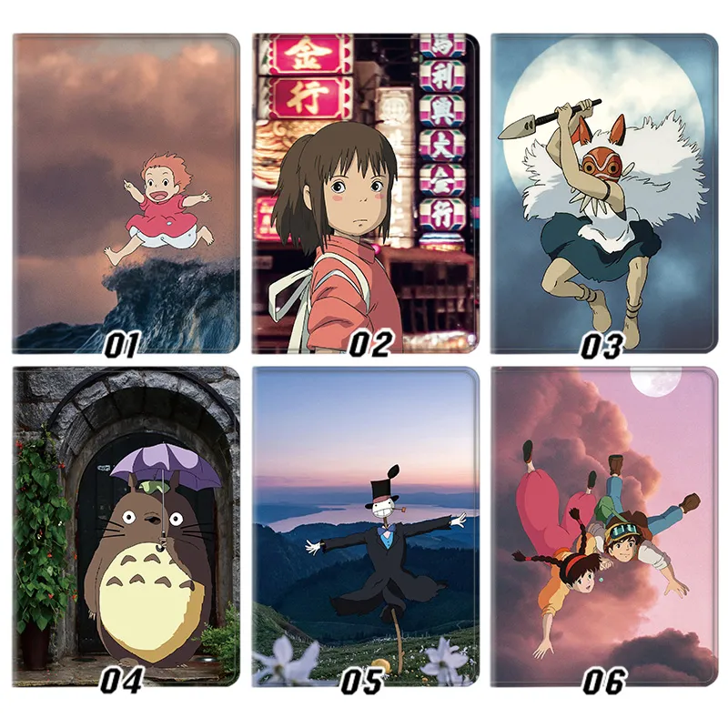 Studio Ghibli Totoro Spirited Away Anime Flip Tablet Case