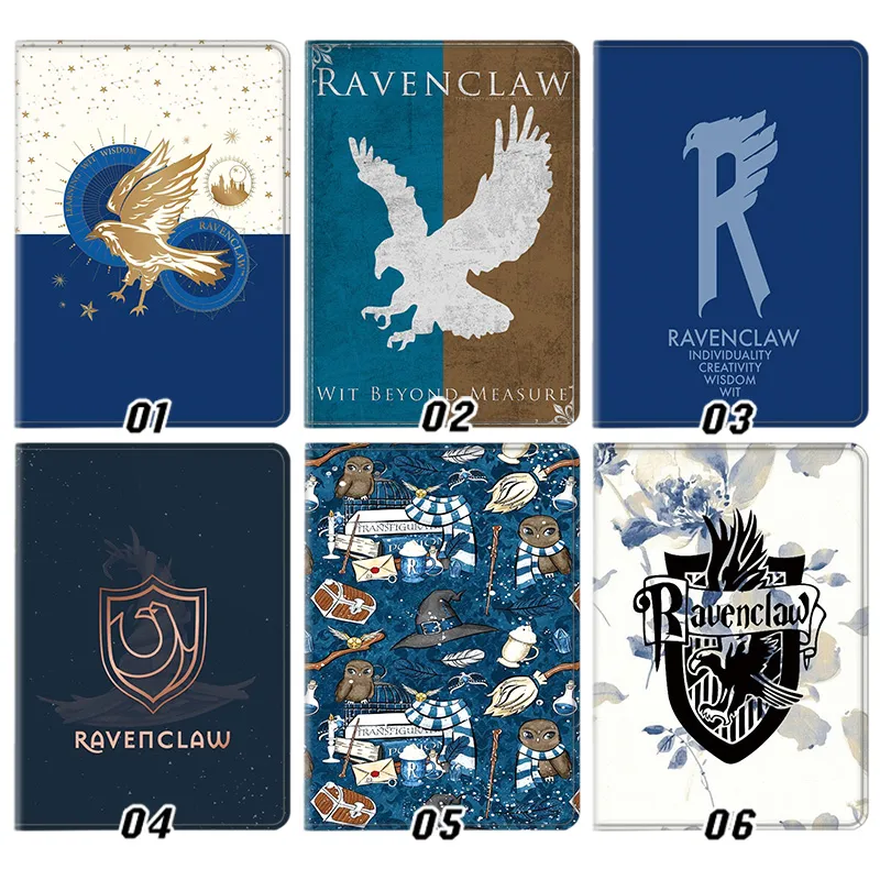 Wizard Tales Ravenclaw House Crest Crest Flip Tablet Case